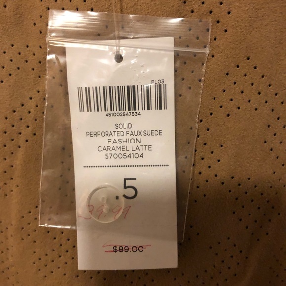 NWT Chico’s suede skirt in tan - Picture 2 of 4